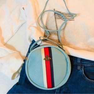 Blue Circle Cross Body Bag